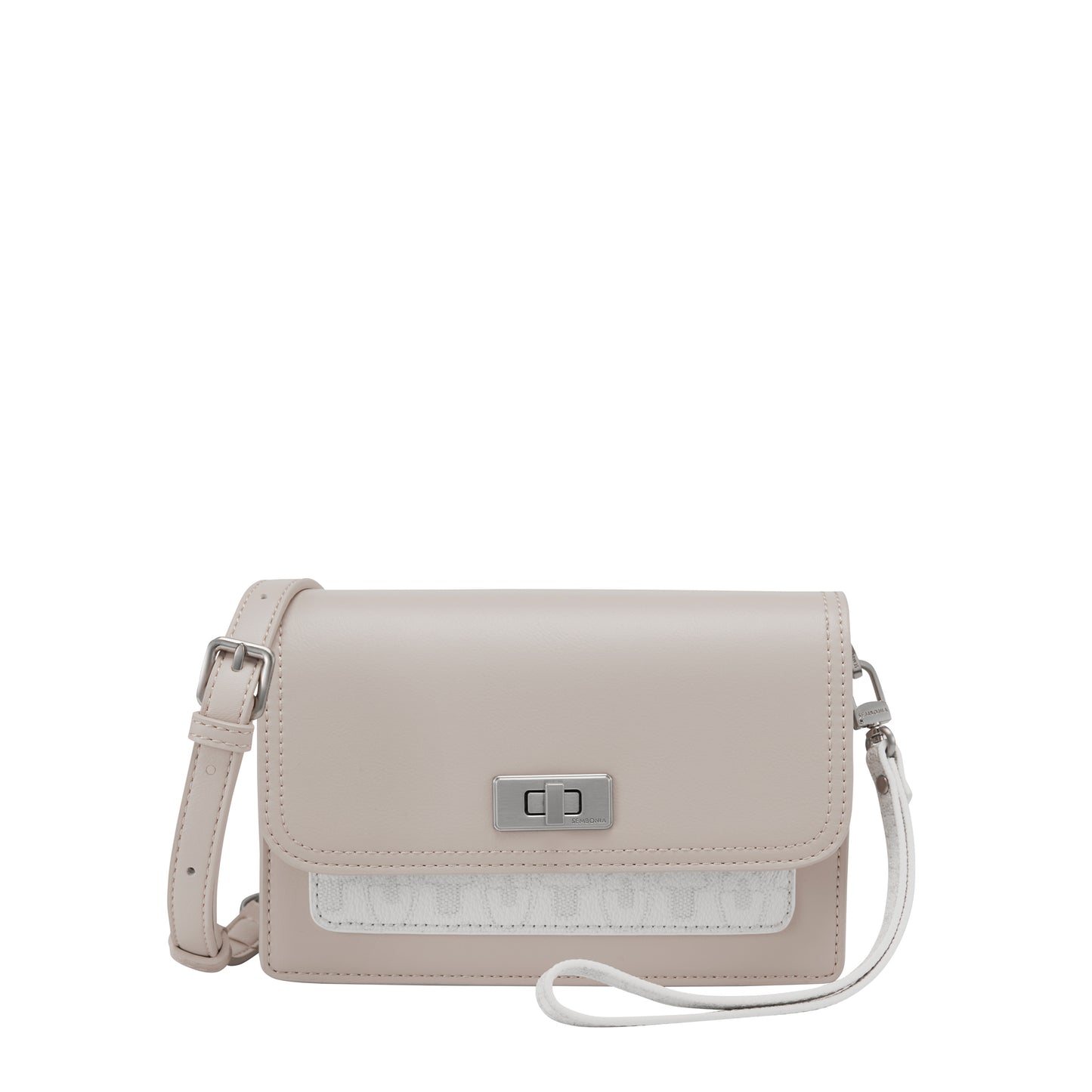 SEMBONIA Two-Tone Monogram Crossbody Bag - 0603779-305S