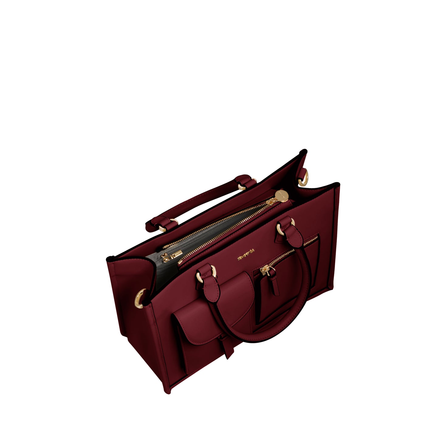 SEMBONIA Medium Classic Multi-Pockets Satchel Bag - 0603812-008S