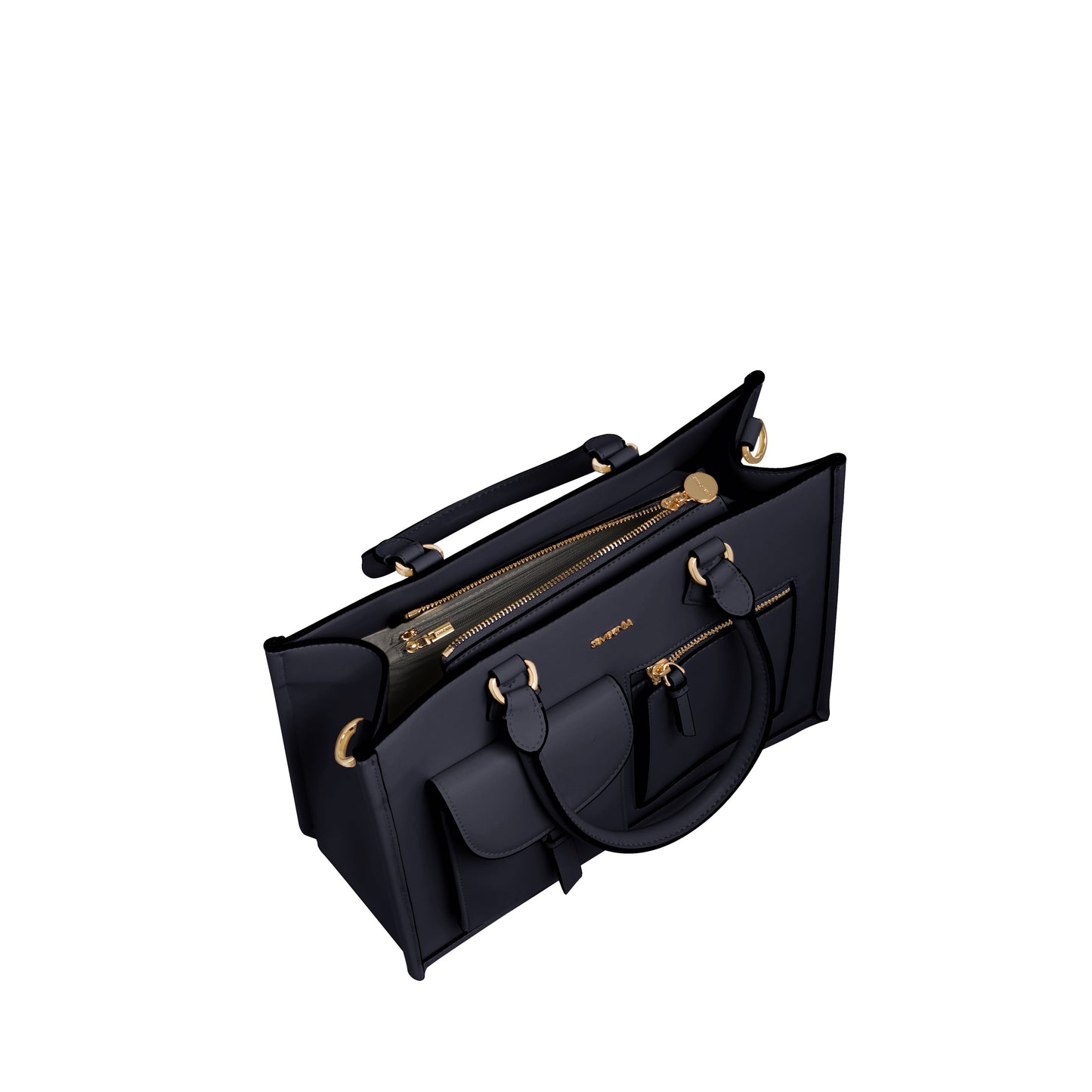 SEMBONIA Medium Classic Multi-Pockets Satchel Bag - 0603812-008S