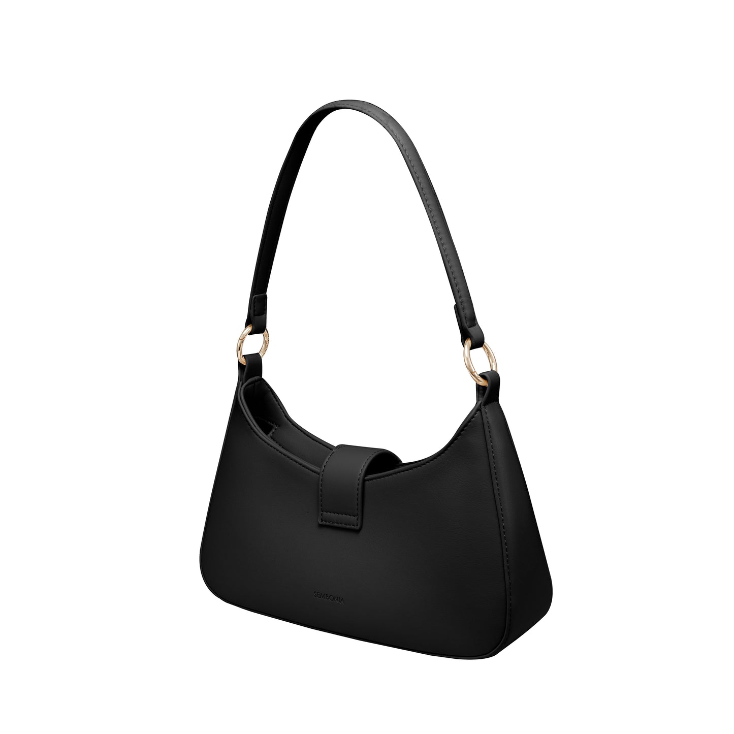 SEMBONIA Leona Crinkled Crescent Crossbody Bag - 0603822-002S