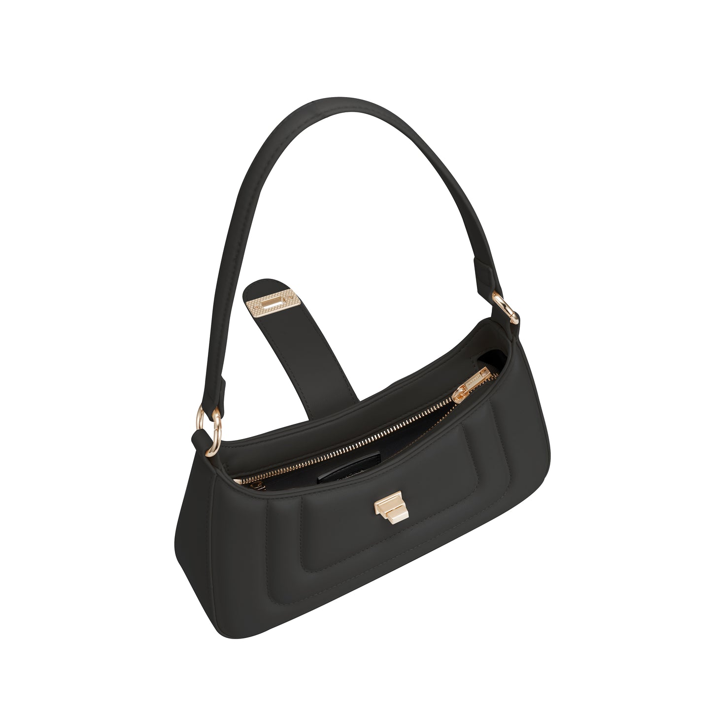 SEMBONIA Leona Crinkled Crescent Crossbody Bag - 0603822-002S
