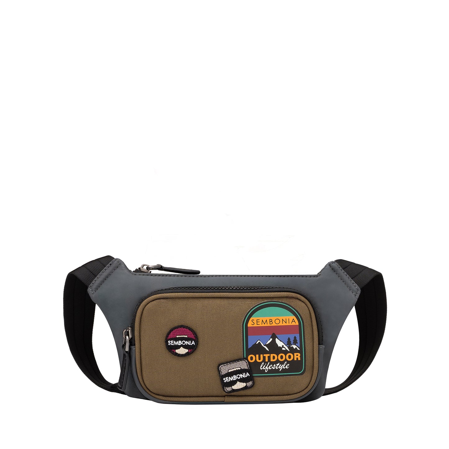 SEMBONIA SEMBONIA Voyage Patched Canvas Waist Bag - 0603827-105S-36