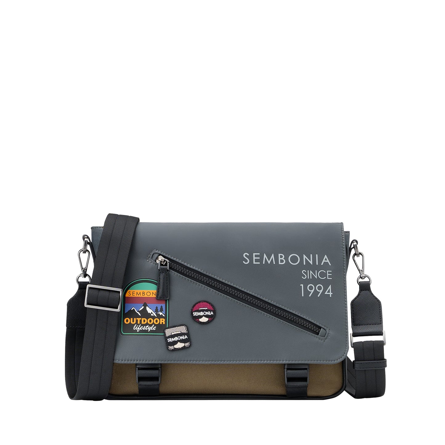 SEMBONIA SEMBONIA Voyage Patched CanvasCross Body Bag - 0603827-150S-36