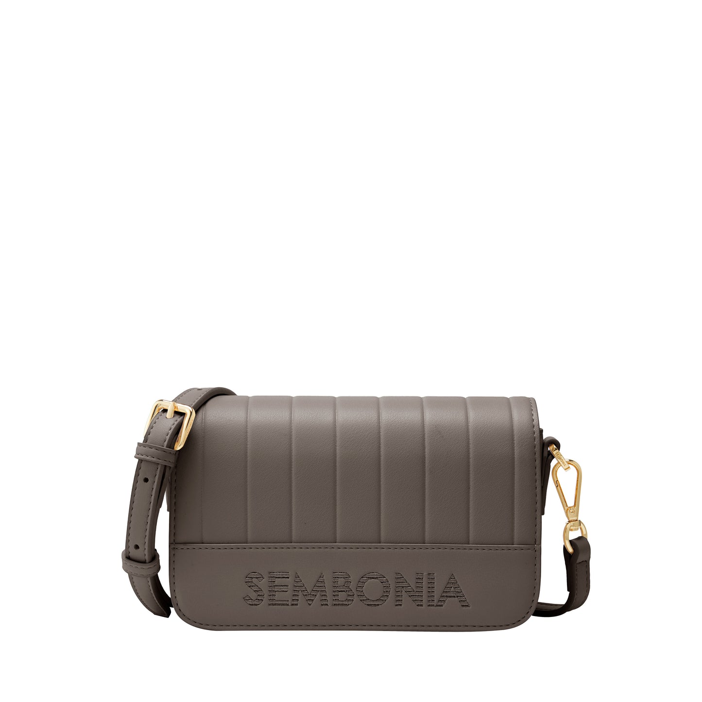 Classy Debossed Stripe Crossbody Bag - 0603886-005S