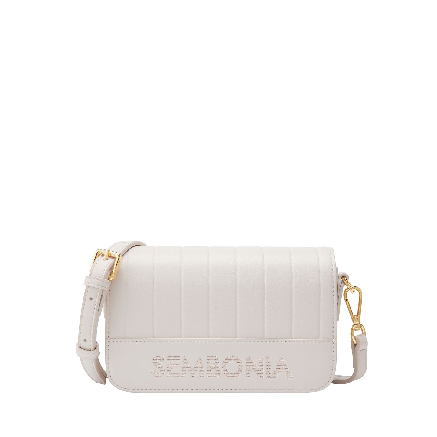 Classy Debossed Stripe Crossbody Bag - 0603886-005S