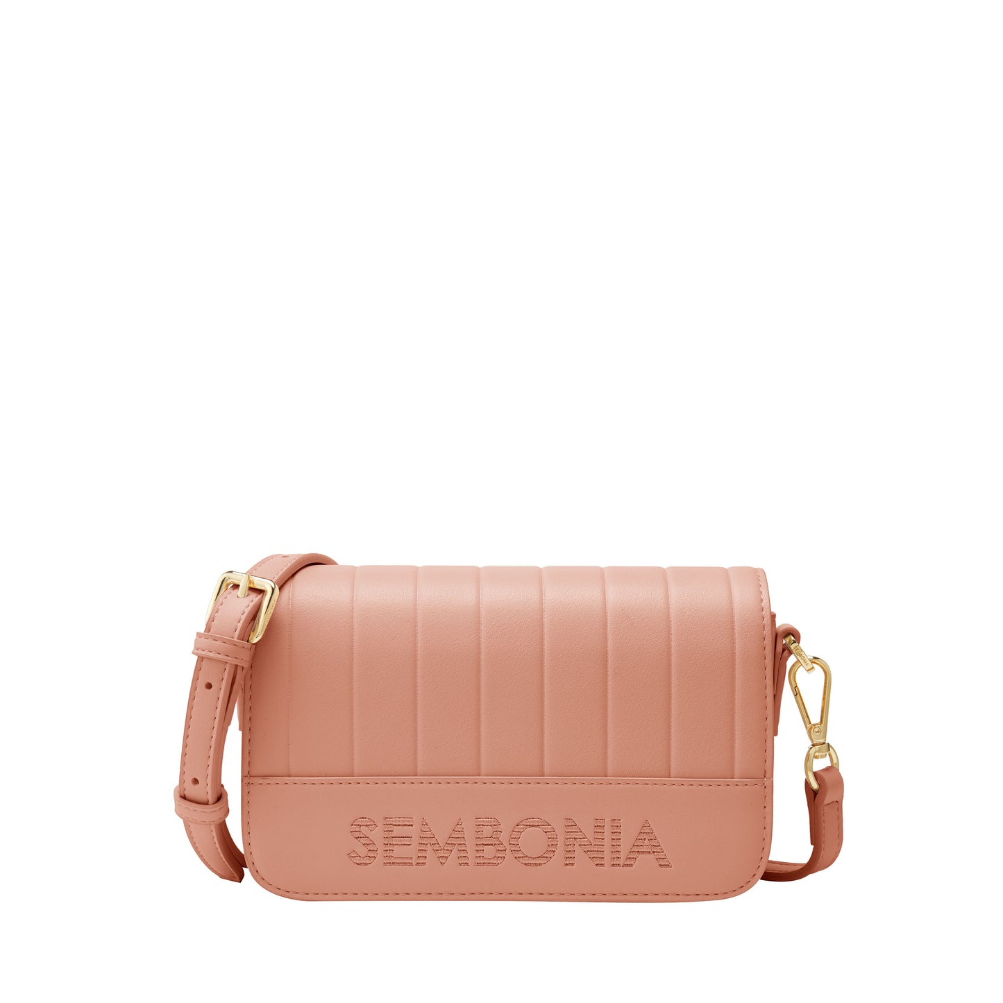 Classy Debossed Stripe Crossbody Bag - 0603886-005S