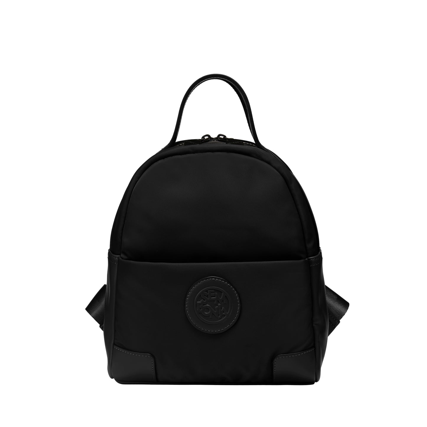 SEMBONIA Traveler Logo Patch Decor Nylon Backpack - 0603897-009S