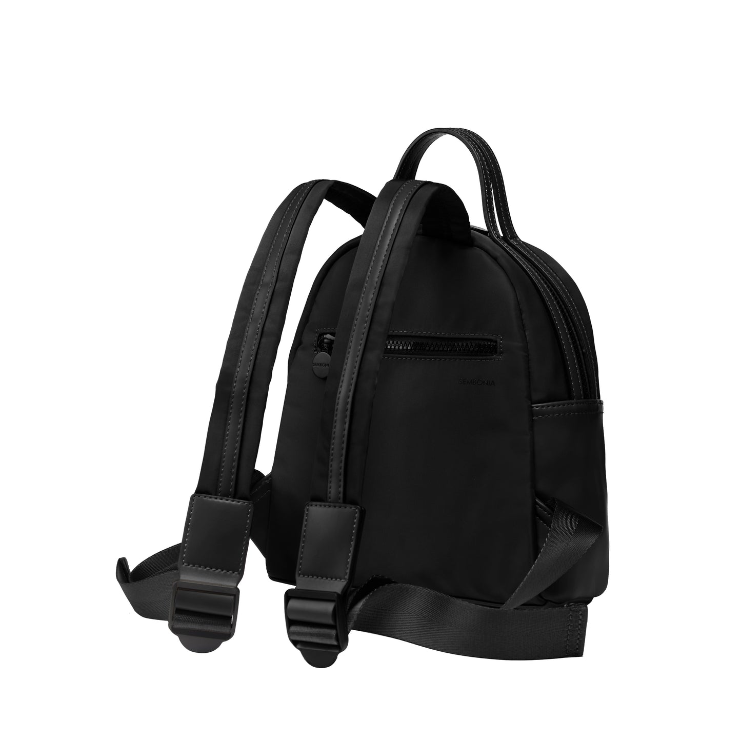 SEMBONIA Traveler Logo Patch Decor Nylon Backpack - 0603897-009S