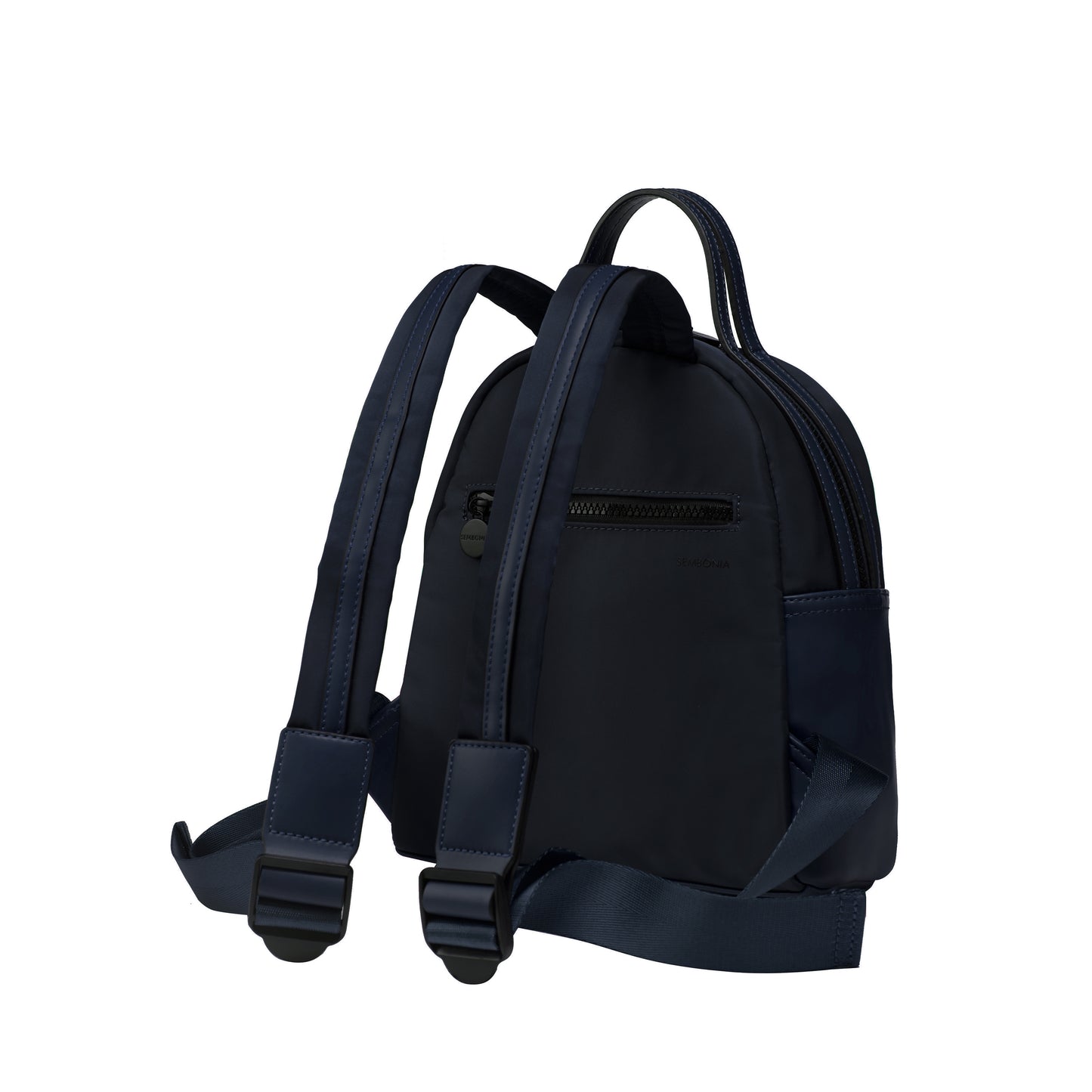SEMBONIA Traveler Logo Patch Decor Nylon Backpack - 0603897-009S