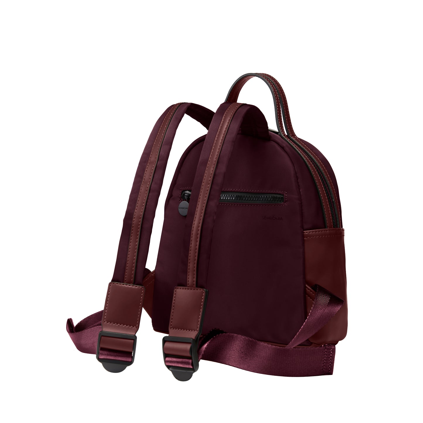 SEMBONIA Traveler Logo Patch Decor Nylon Backpack - 0603897-009S