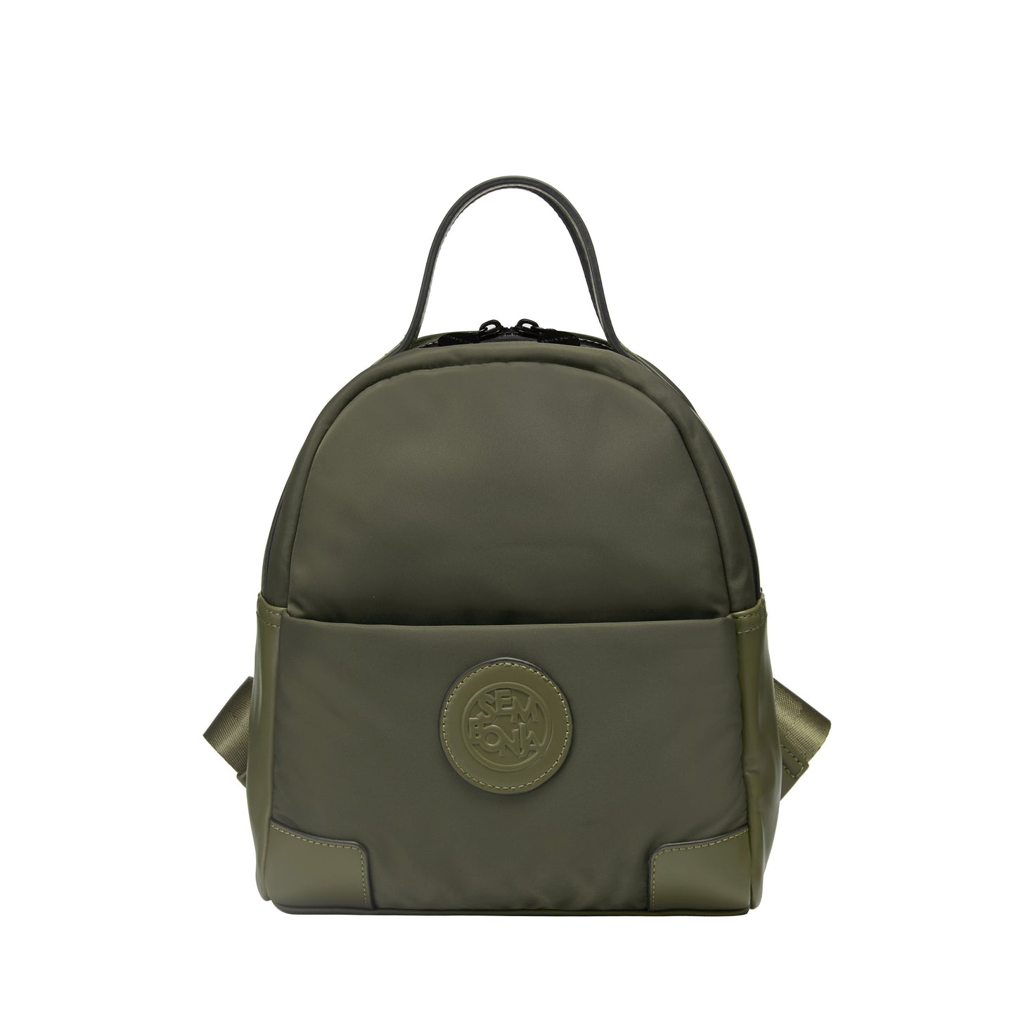 SEMBONIA Traveler Logo Patch Decor Nylon Backpack - 0603897-009S