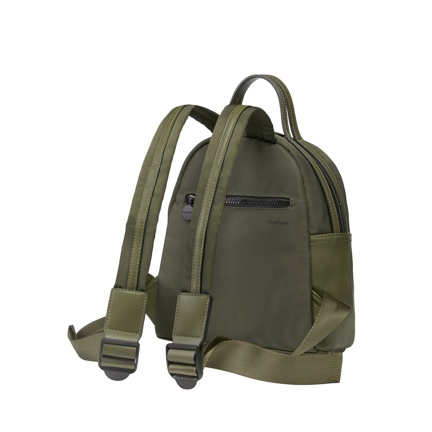 SEMBONIA Traveler Logo Patch Decor Nylon Backpack - 0603897-009S