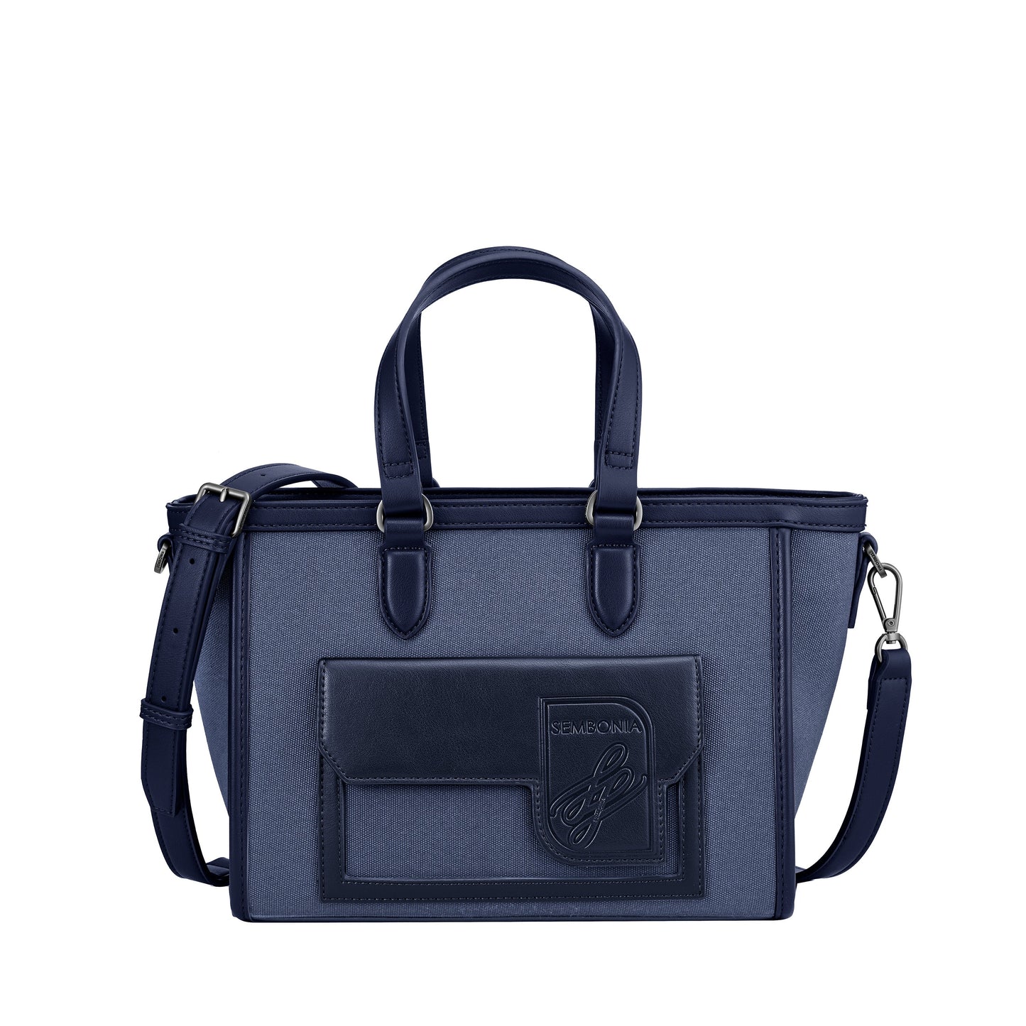 SEMBONIA EcoLuxe Front-Pocket Satchel Bag - 0603951-301S