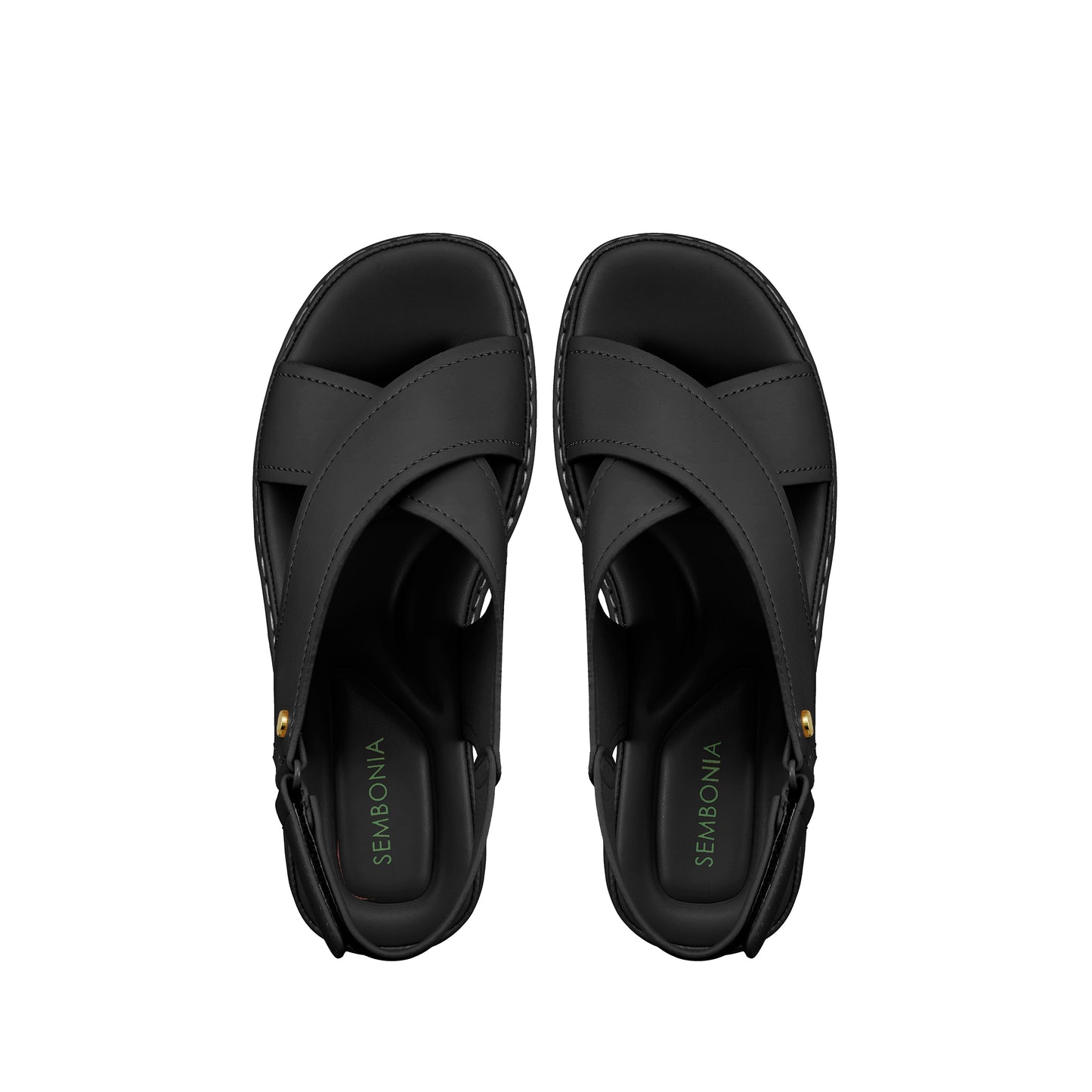 SEMBONIA WOMEN Recycled Materials of Synthetic Leather Wedges - 06308W-30077S
