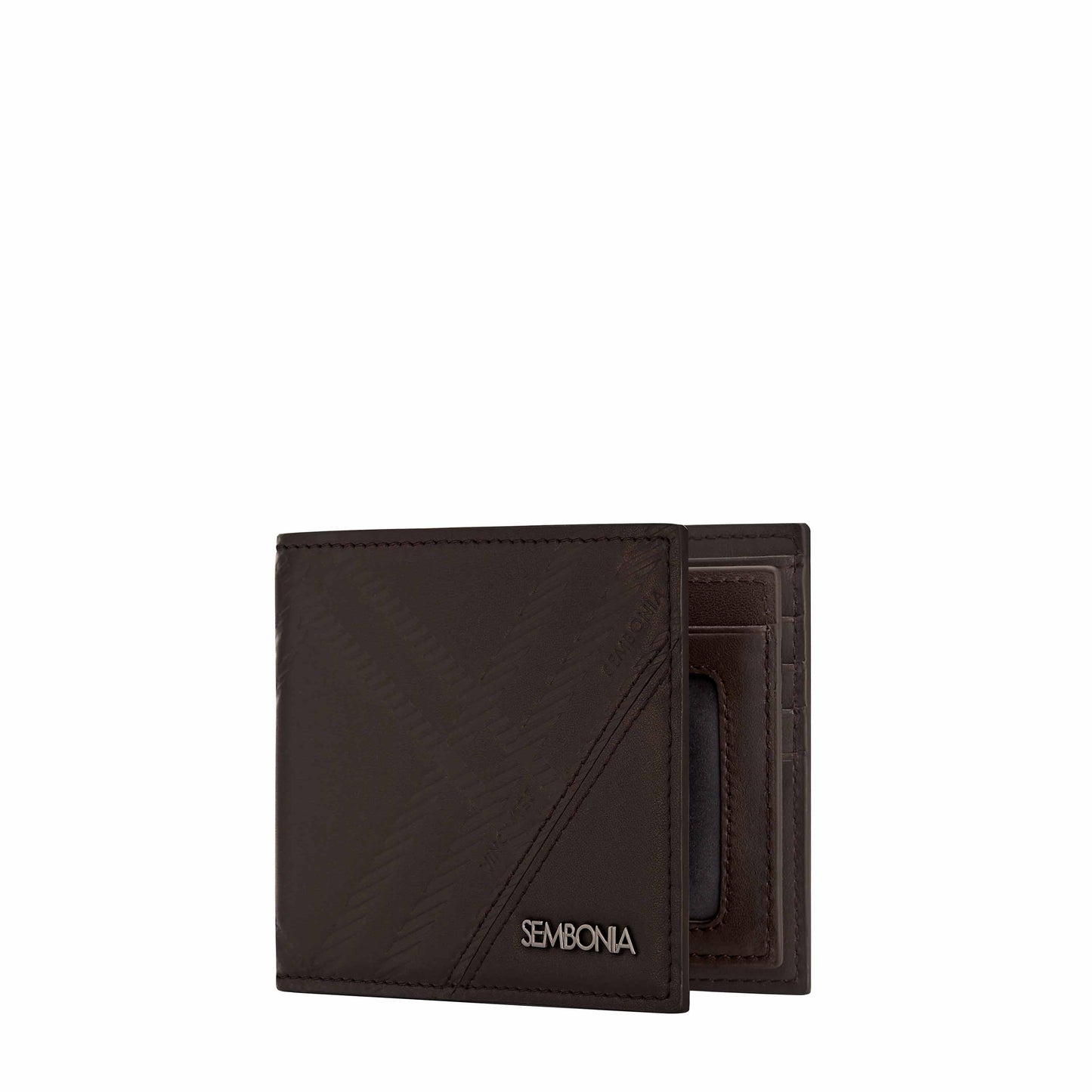 Signature Embossed Leather Tri-Fold Wallet - 066437-502