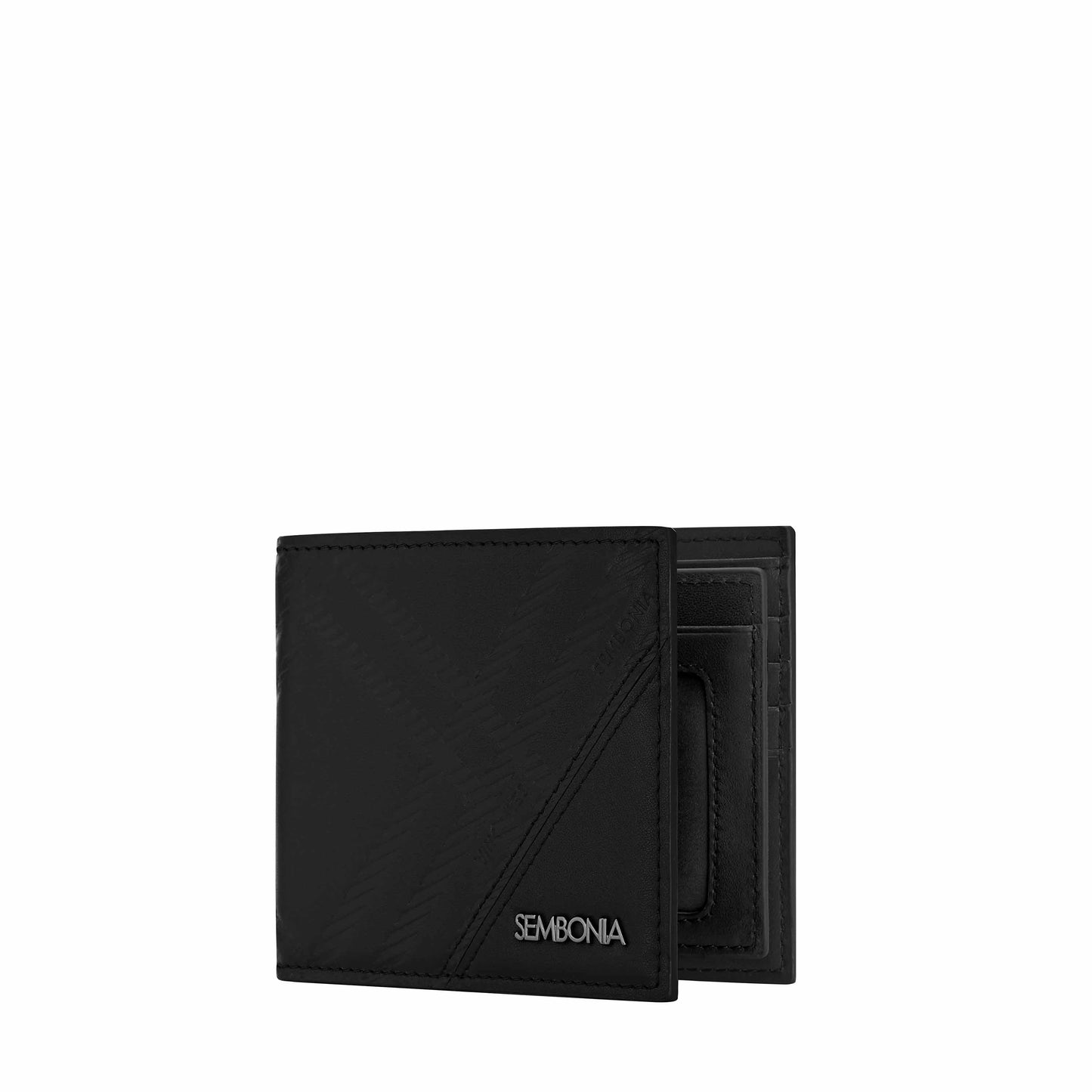 Signature Embossed Leather Tri-Fold Wallet - 066437-502