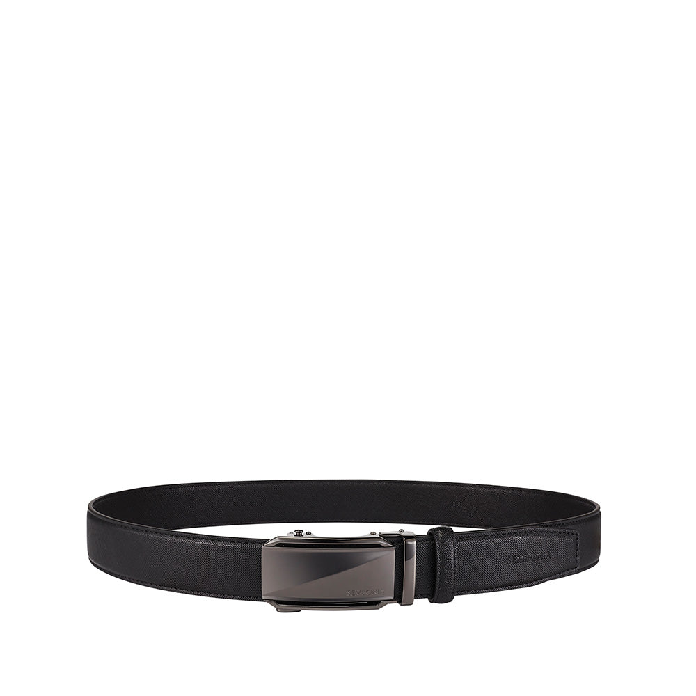 SEMBONIA Men 3.5 cm Auto Plaque Buckle Leather Belt - 066703-217S