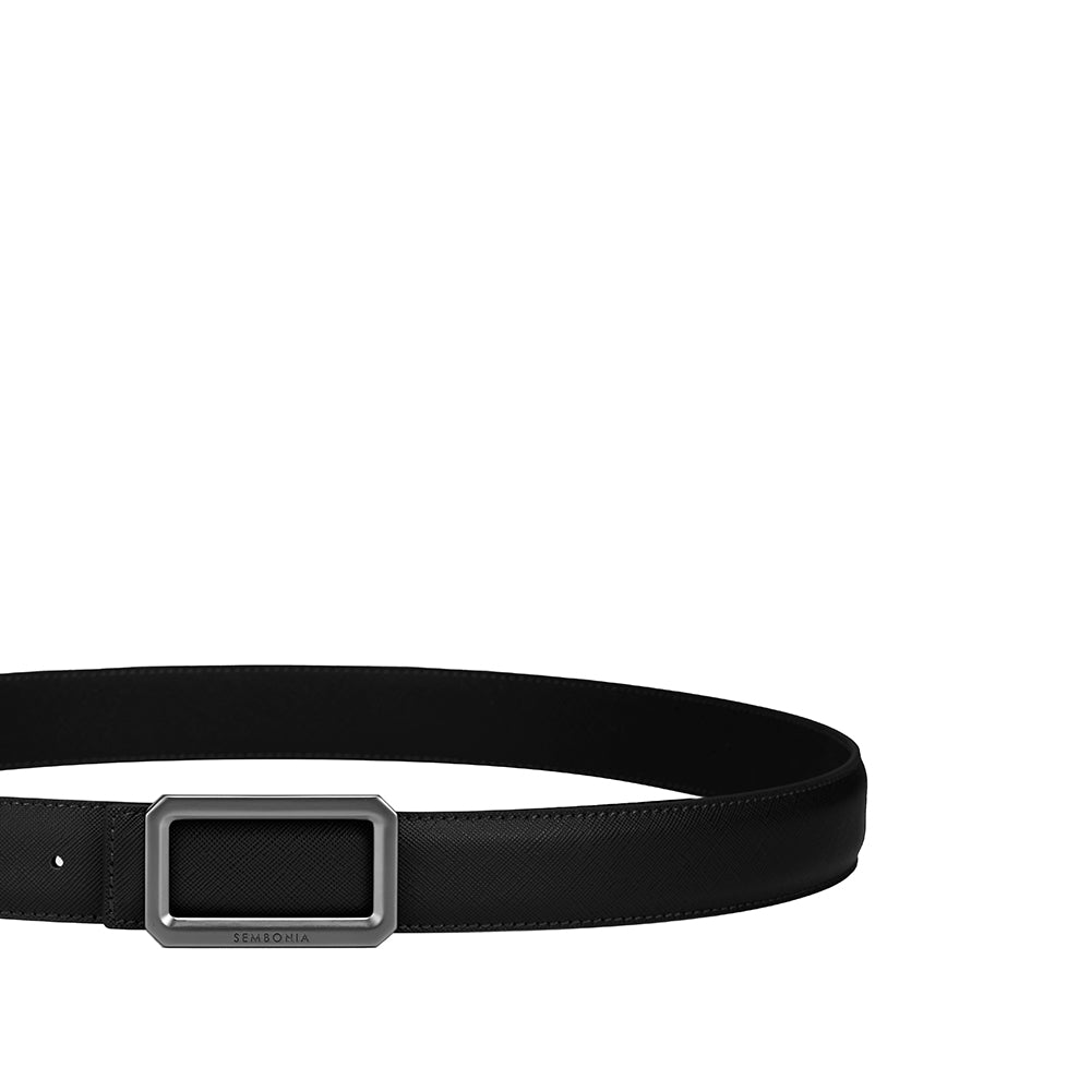 Sembonia 3.2cm Matte Gunmetal Buckle Belt - 066706-036S