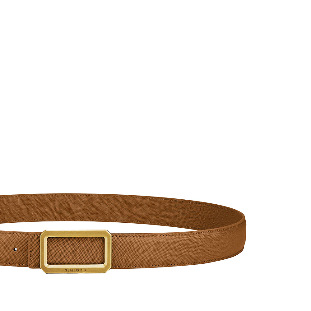 3.2cm Matte Gold Buckle Belt - 066706-037S
