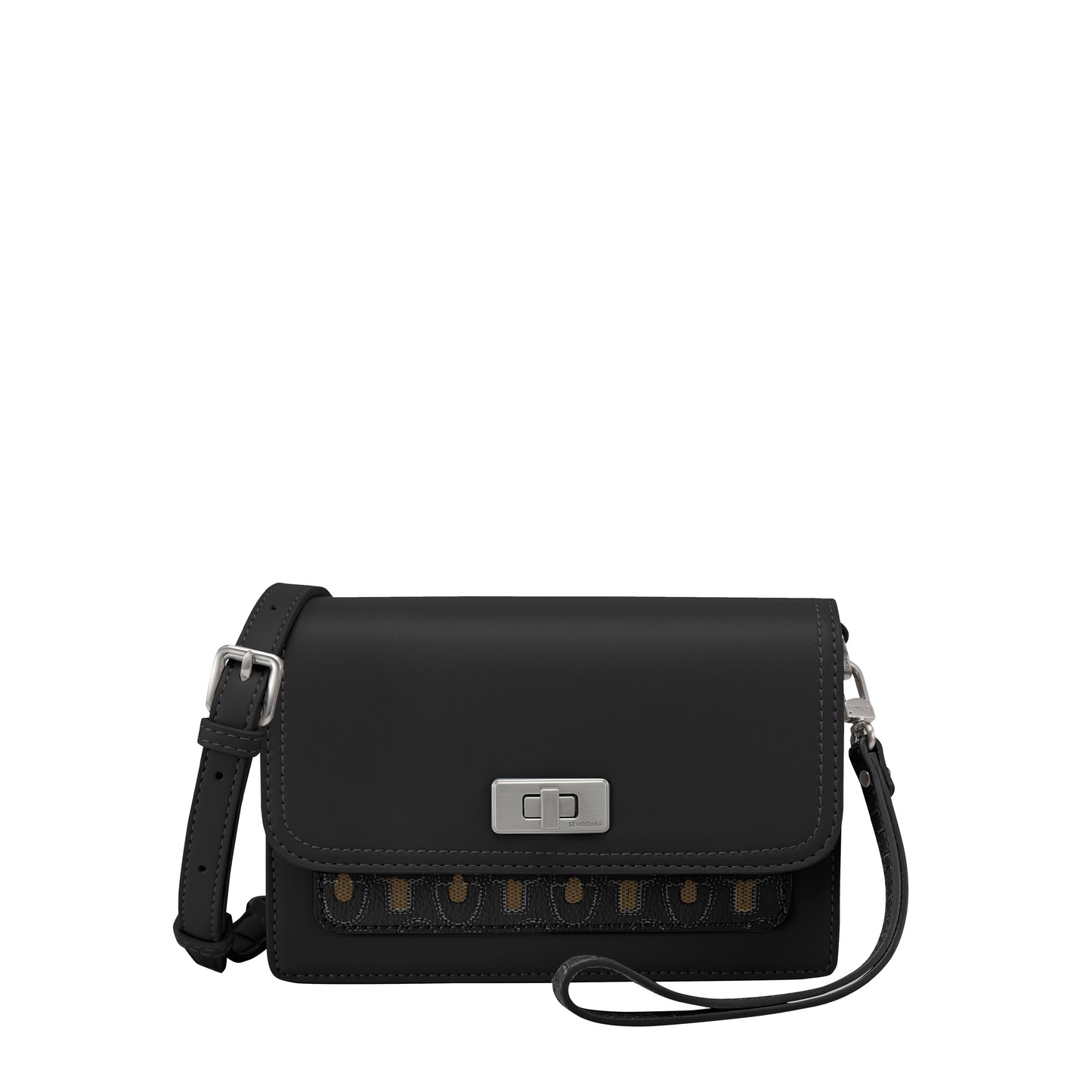 SEMBONIA Two-Tone Monogram Crossbody Bag - 0603779-305S