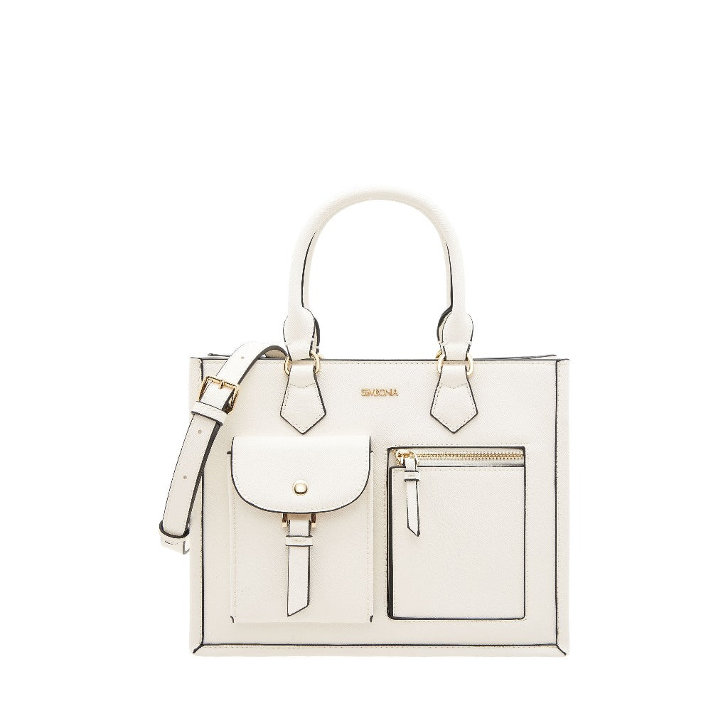 SEMBONIA Medium Classic Multi-Pockets Satchel Bag - 0603812-008A