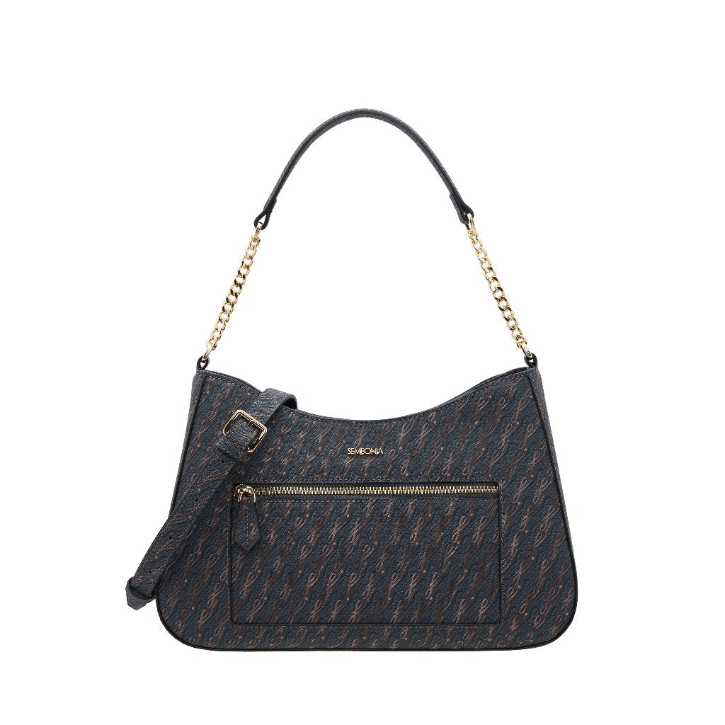 SEMBONIA L Monogram Trapeze Crosbody Bag - 0603811-212