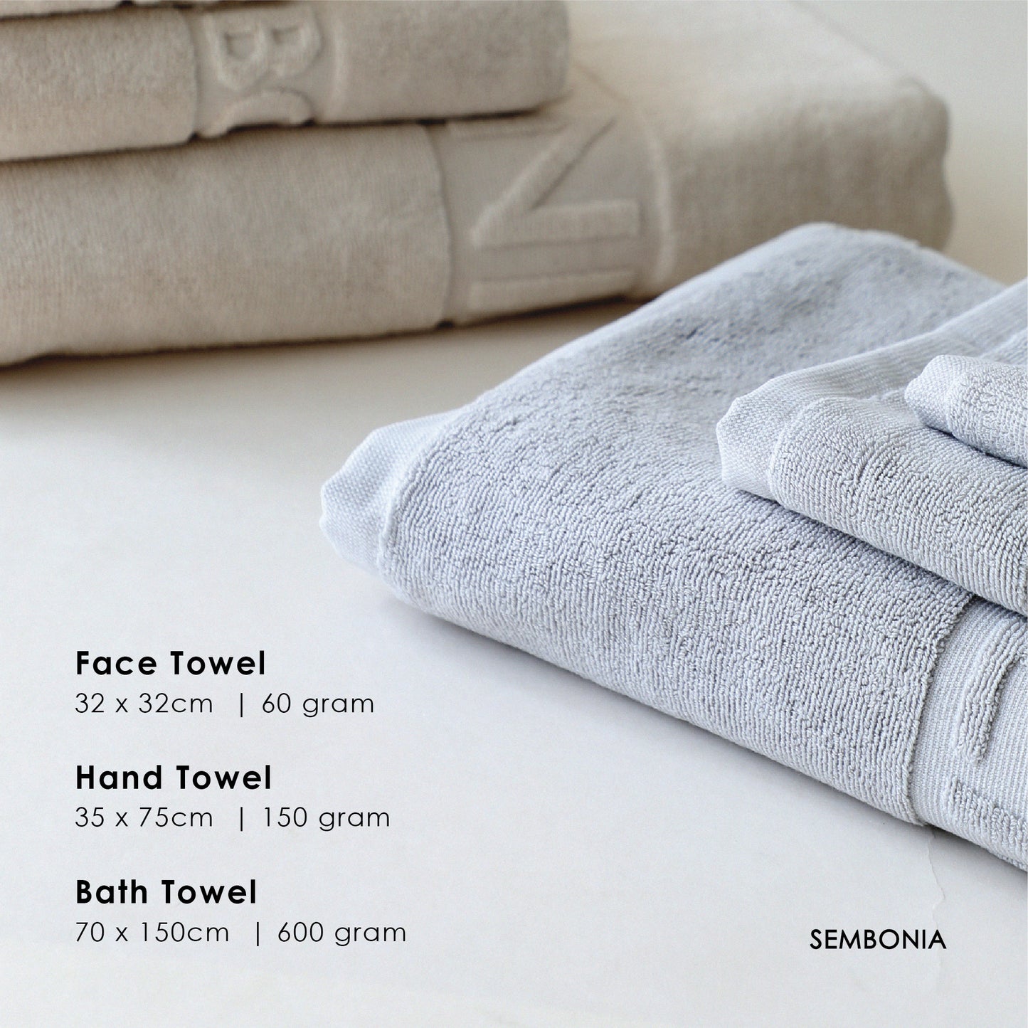 SEMBONIA Home & Living - Cotton Towel 0691000