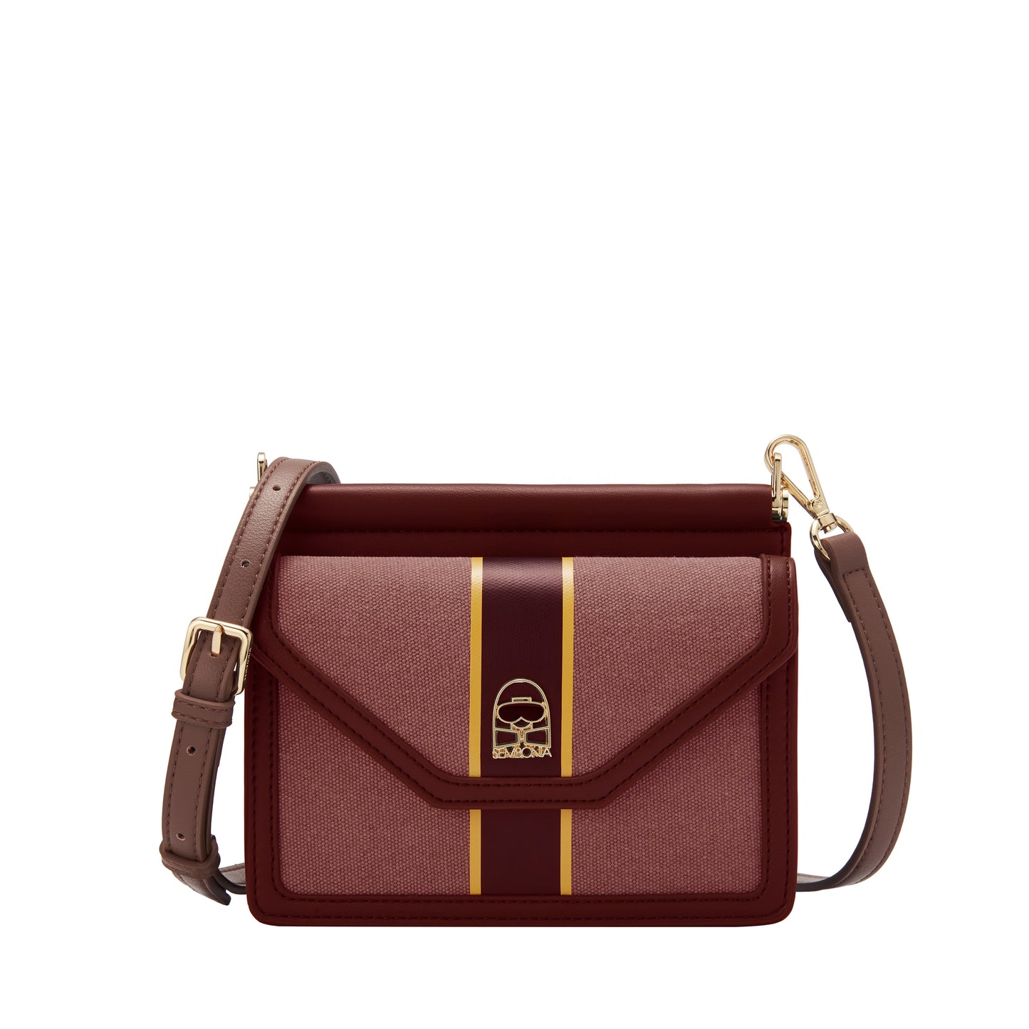 SEMBONIA Classic Striped Canvas Envelope Crossbody Bag - 0603828-305S
