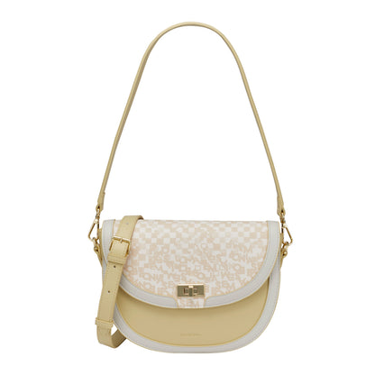 SEMBONIA Audrey Monogram Crescent Crossbody Bag - 0603776-302S