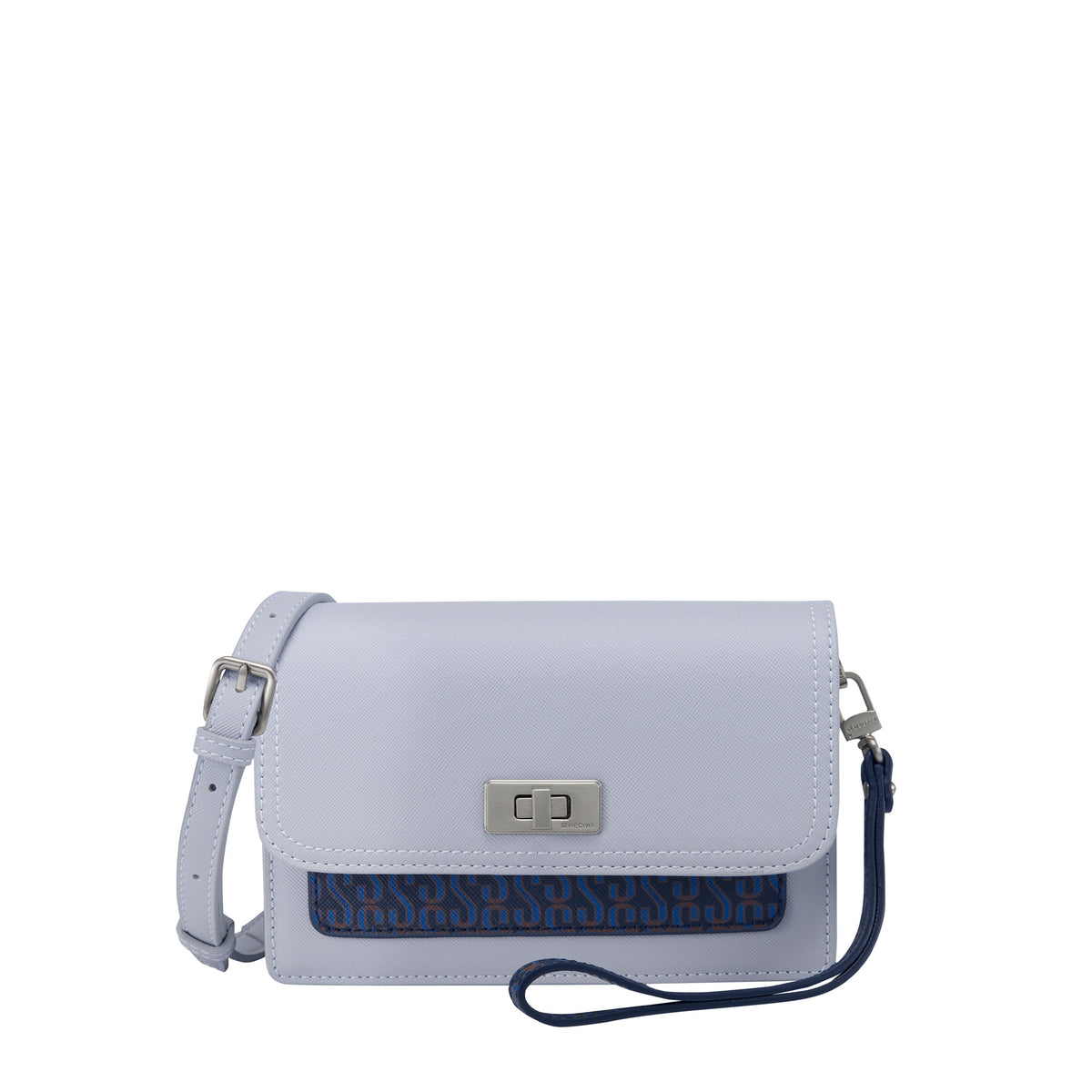 Two-Tone Monogram Crossbody Bag