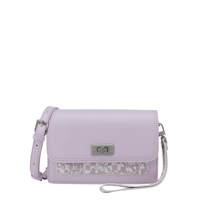 SEMBONIA Two-Tone Monogram Crossbody Bag - 0603779-305S