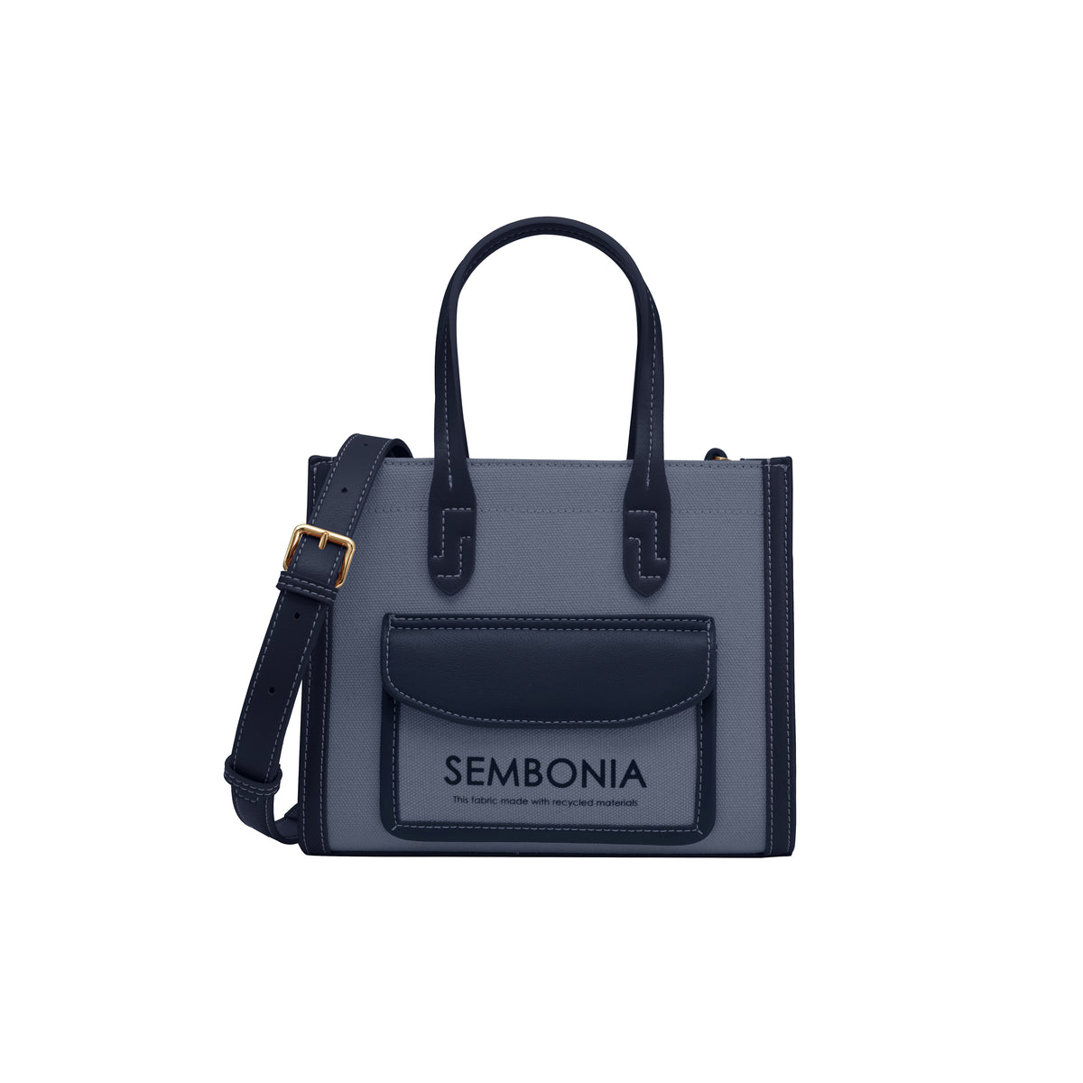 Emily Canvas Stitch-Trim Tote Bag