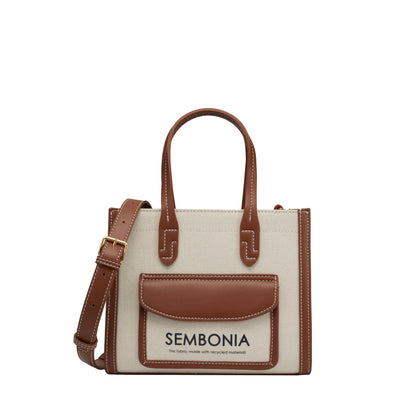 SEMBONIA Emily Canvas Stitch-Trim Tote Bag - 0603781-303S