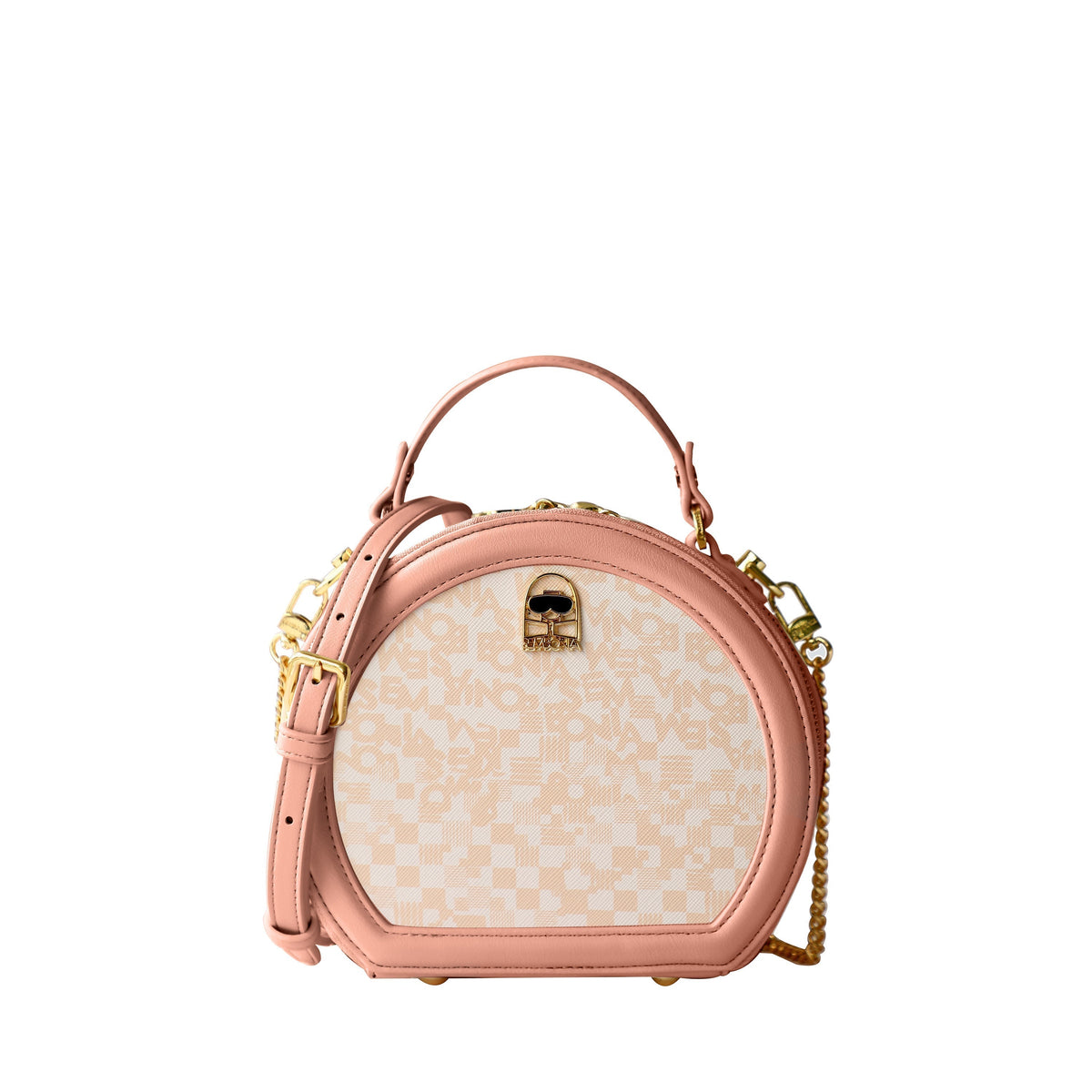 Roulley Monogram Print Crossbody Bag