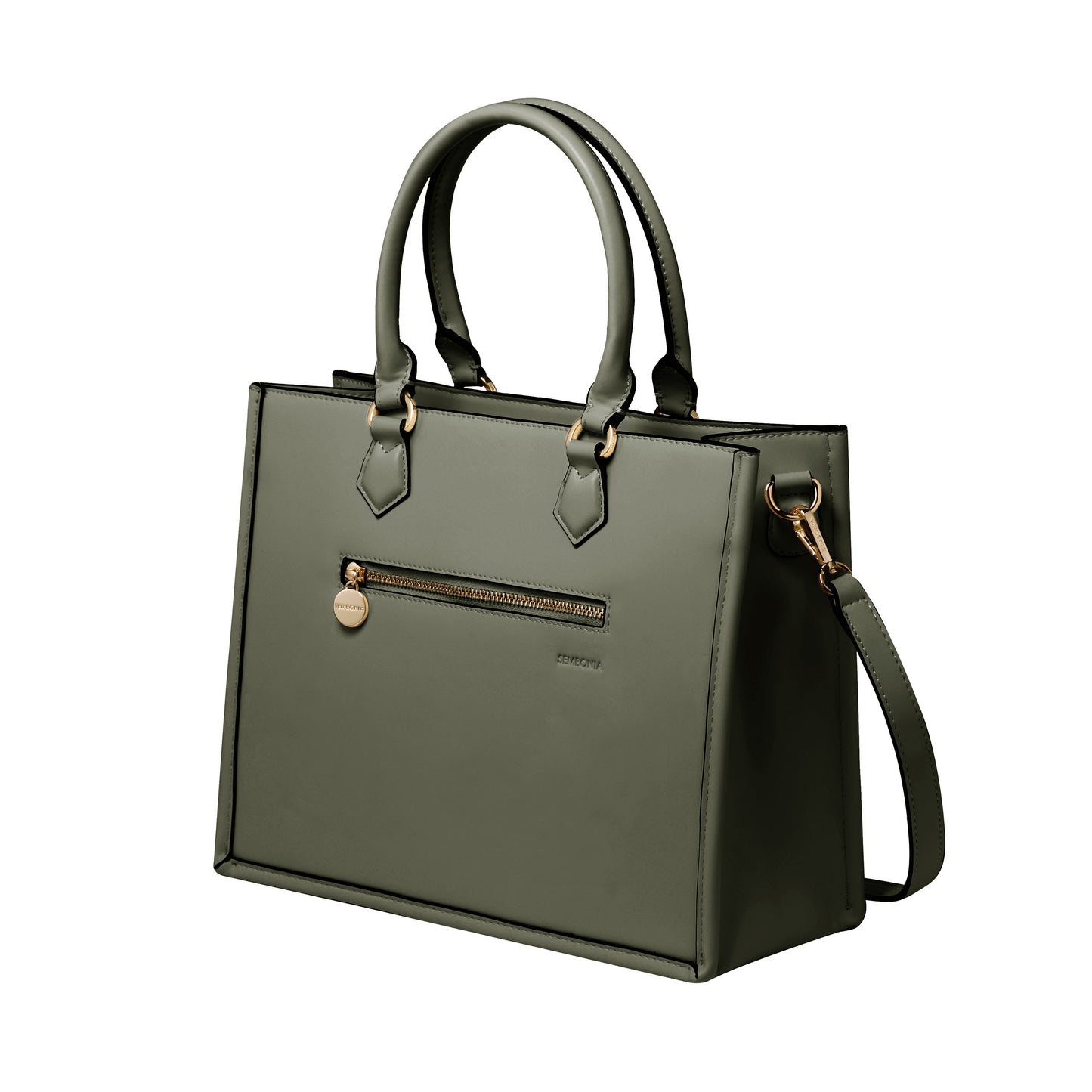 SEMBONIA Large Classic Multi-Pockets Satchel Bag - 0603812-018S