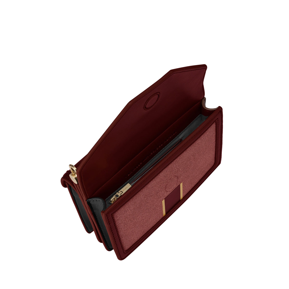 Classic Striped Canvas Envelope Crossbody Bag