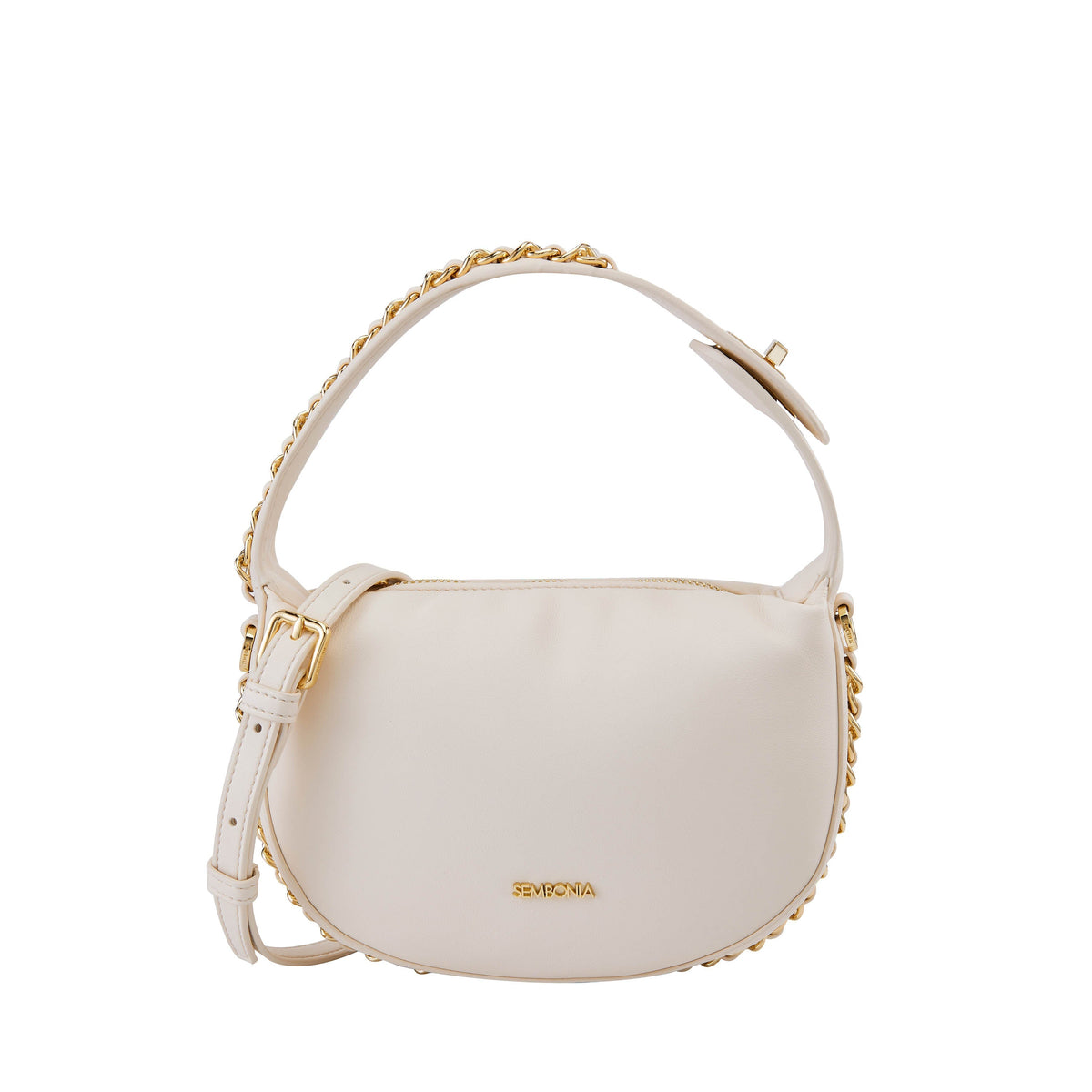 Iconic Gold Metallic Chain Shoulder Bag