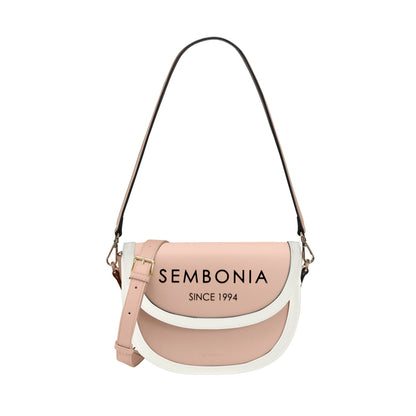 SEMBONIA Audrey Logo Printed Crescent Crossbody Bag - 0603838-302S