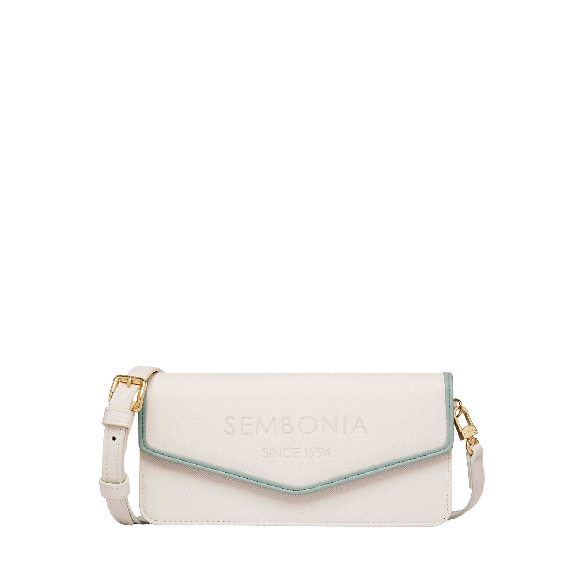 Leather Sembonia Wristlet SEMBONIA Love-Patch Large Wristlet