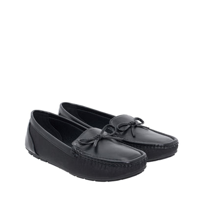 Women Synthetic Leather + Monogram Loafer