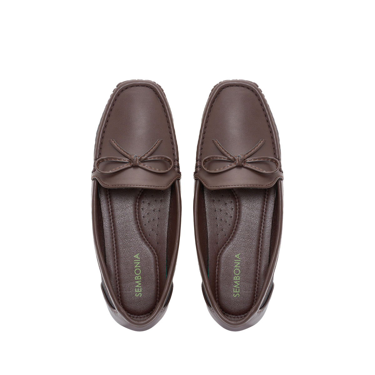 Women Synthetic Leather + Monogram Loafer