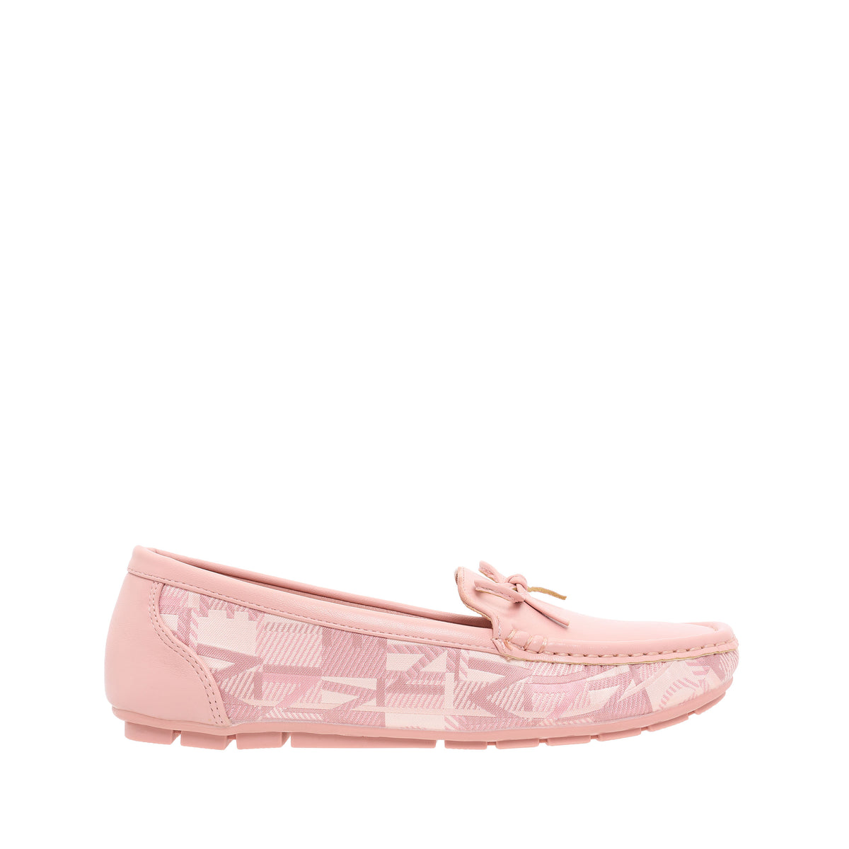 Women Synthetic Leather + Monogram Loafer