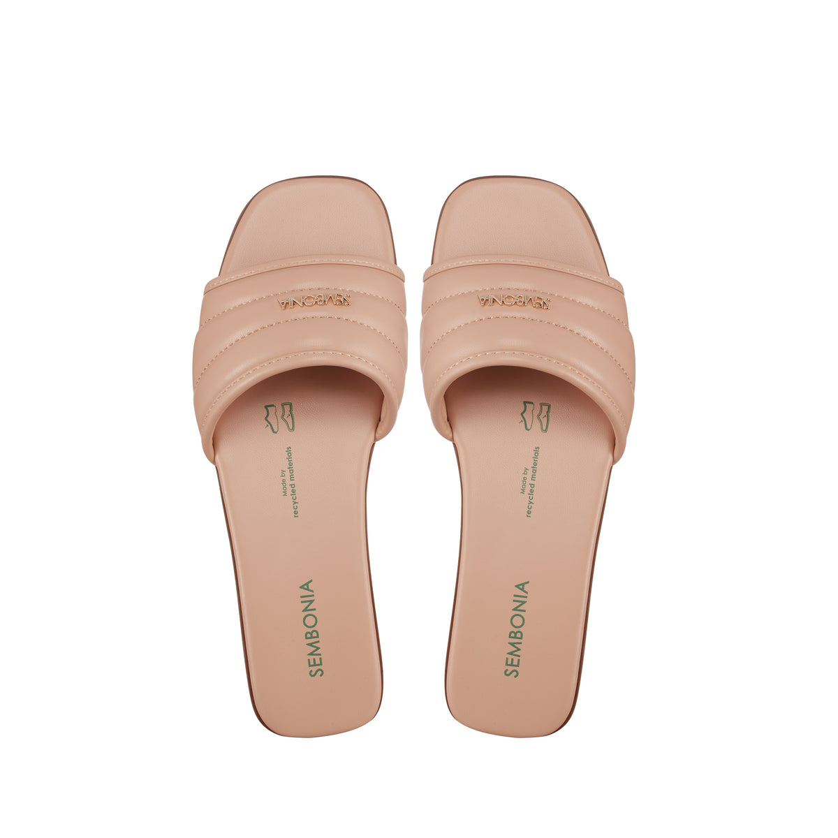 Women Recycled Materials of Synthetic Leather Flat