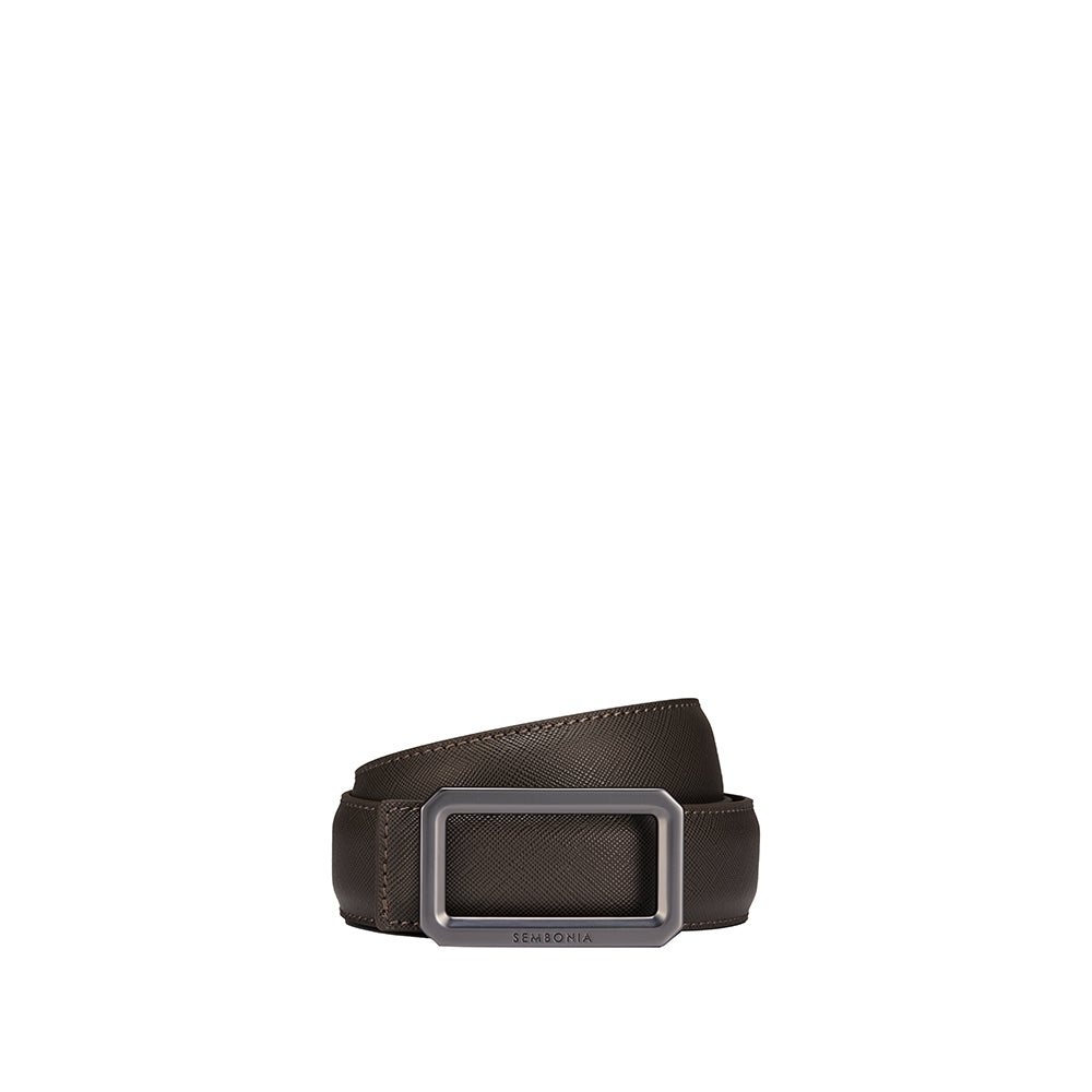 3.2Cm Matte Gunmetal Buckle Belt
