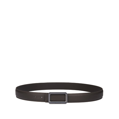 SEMBONIA 3.2cm Matte Gunmetal Buckle Belt - 066706-036S