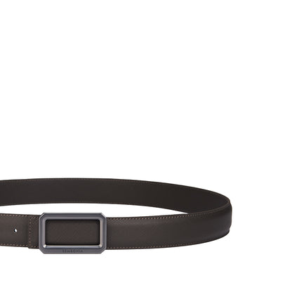 SEMBONIA 3.2cm Matte Gunmetal Buckle Belt - 066706-036S