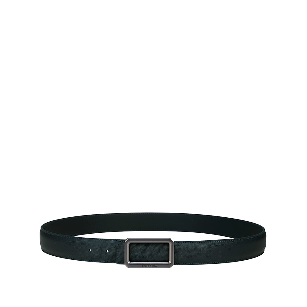 3.2Cm Matte Gunmetal Buckle Belt