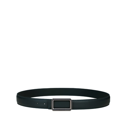 SEMBONIA 3.2cm Matte Gunmetal Buckle Belt - 066706-036S