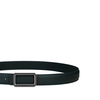 SEMBONIA 3.2cm Matte Gunmetal Buckle Belt - 066706-036S