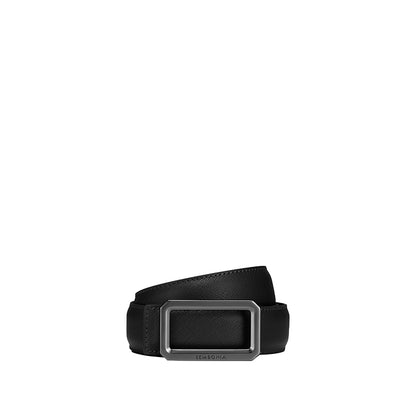SEMBONIA 3.2cm Matte Gunmetal Buckle Belt - 066706-036S